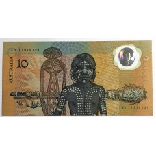 AUSTRALIA 1988 . TEN 10 DOLLARS BANKNOTE . FRASER/JOHNSTON